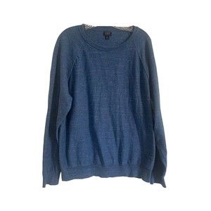 J.Crew Men’s 100% Cotton crewneck sweater Blue Size XL Extra Large